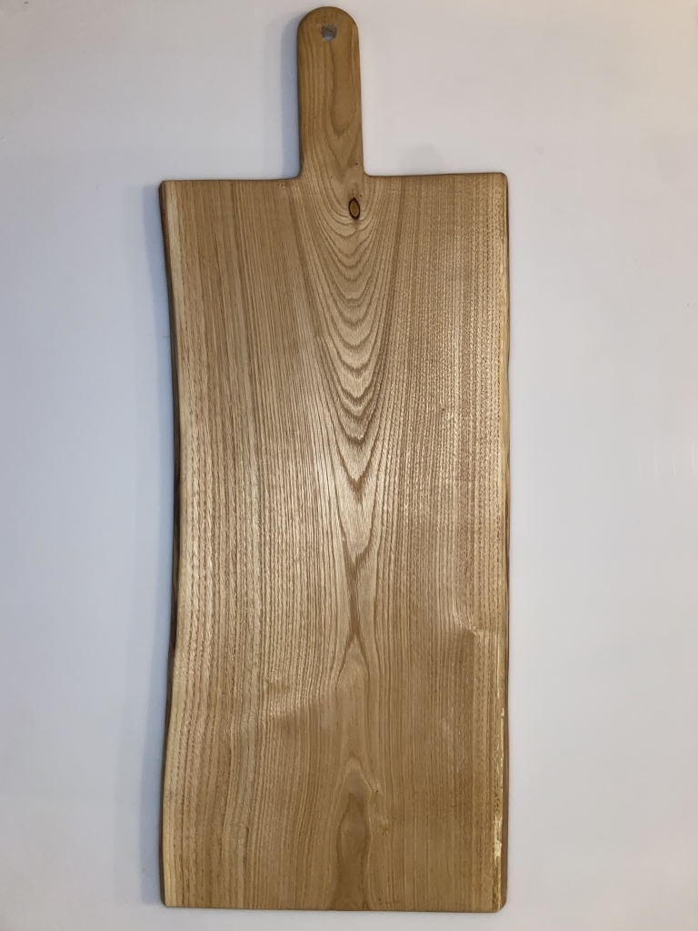 Snij/serveer/hapjes plank van kastanje hout