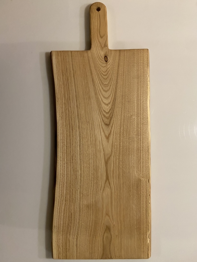 Snij/serveer/hapjes plank van kastanje hout