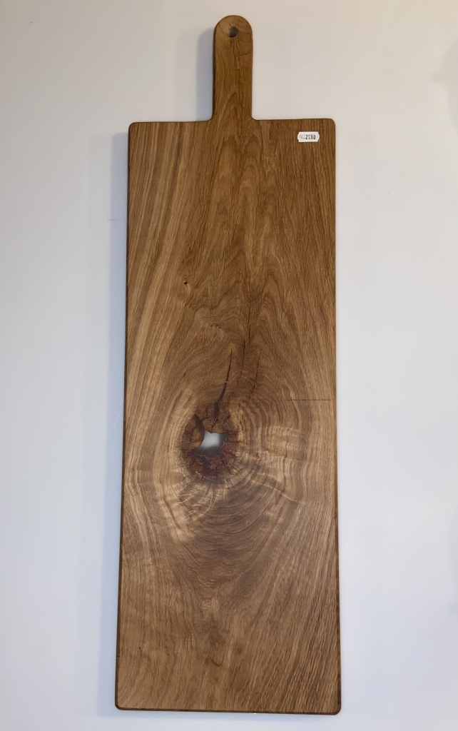 Snij/serveer/hapjes plank van eiken hout, met epoxy