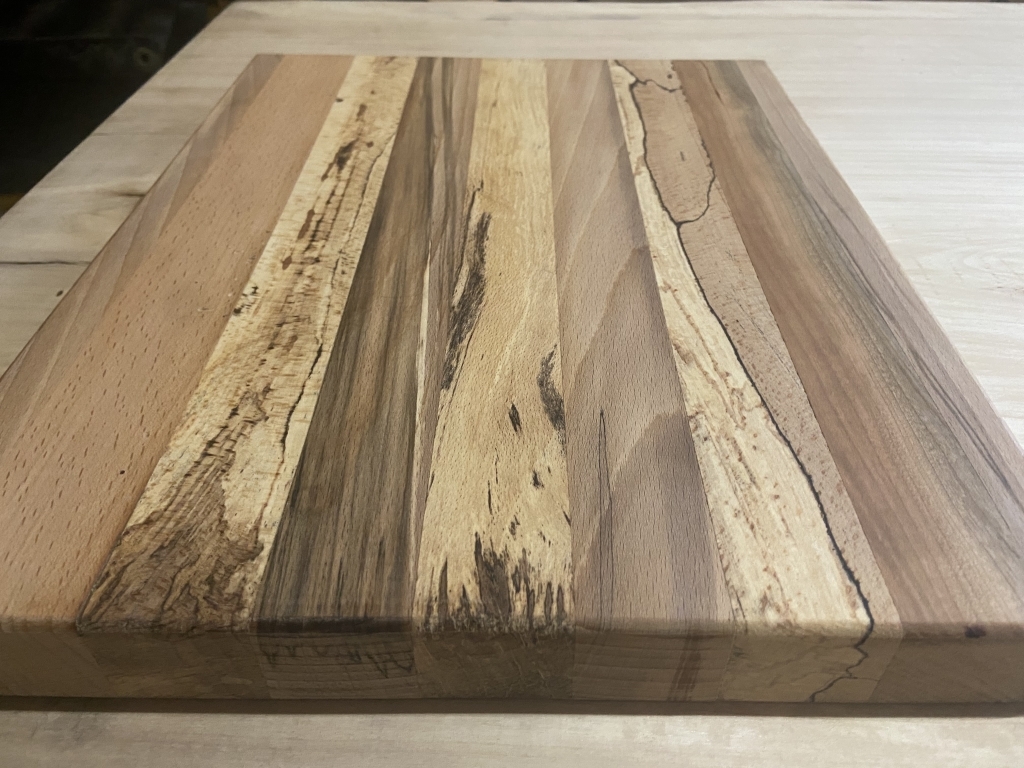 Snij/serveer/hapjes plank van peer beuken hout met slaap