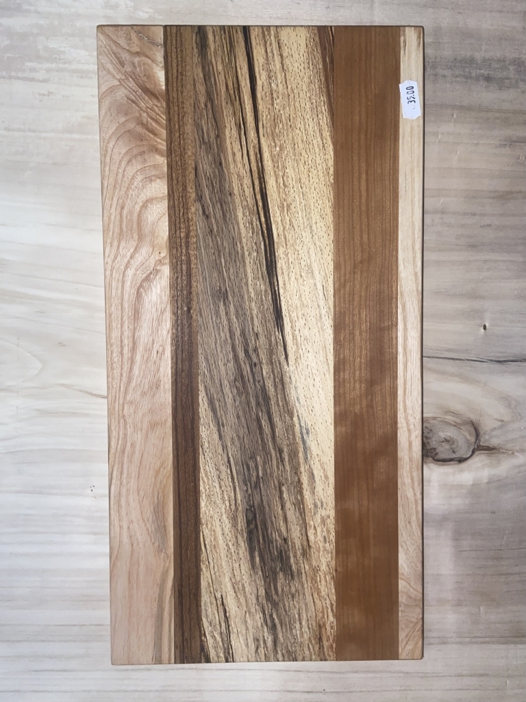 Snij/serveer/hapjes plank van peer beuken hout met slaap