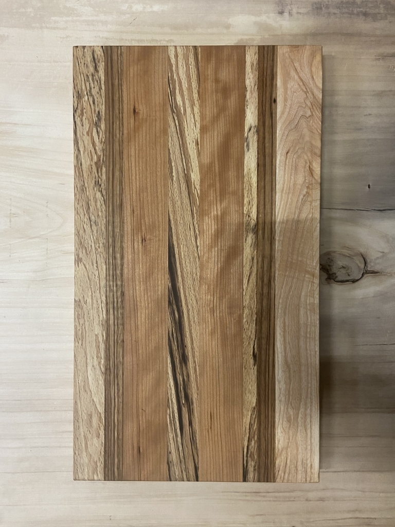 Snij/serveer/hapjes plank van peer beuken hout met slaap